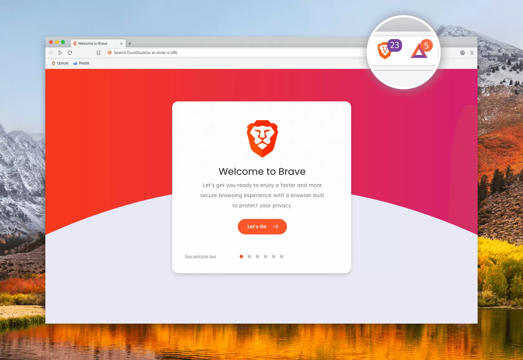 An overview of Brave Browser interface
